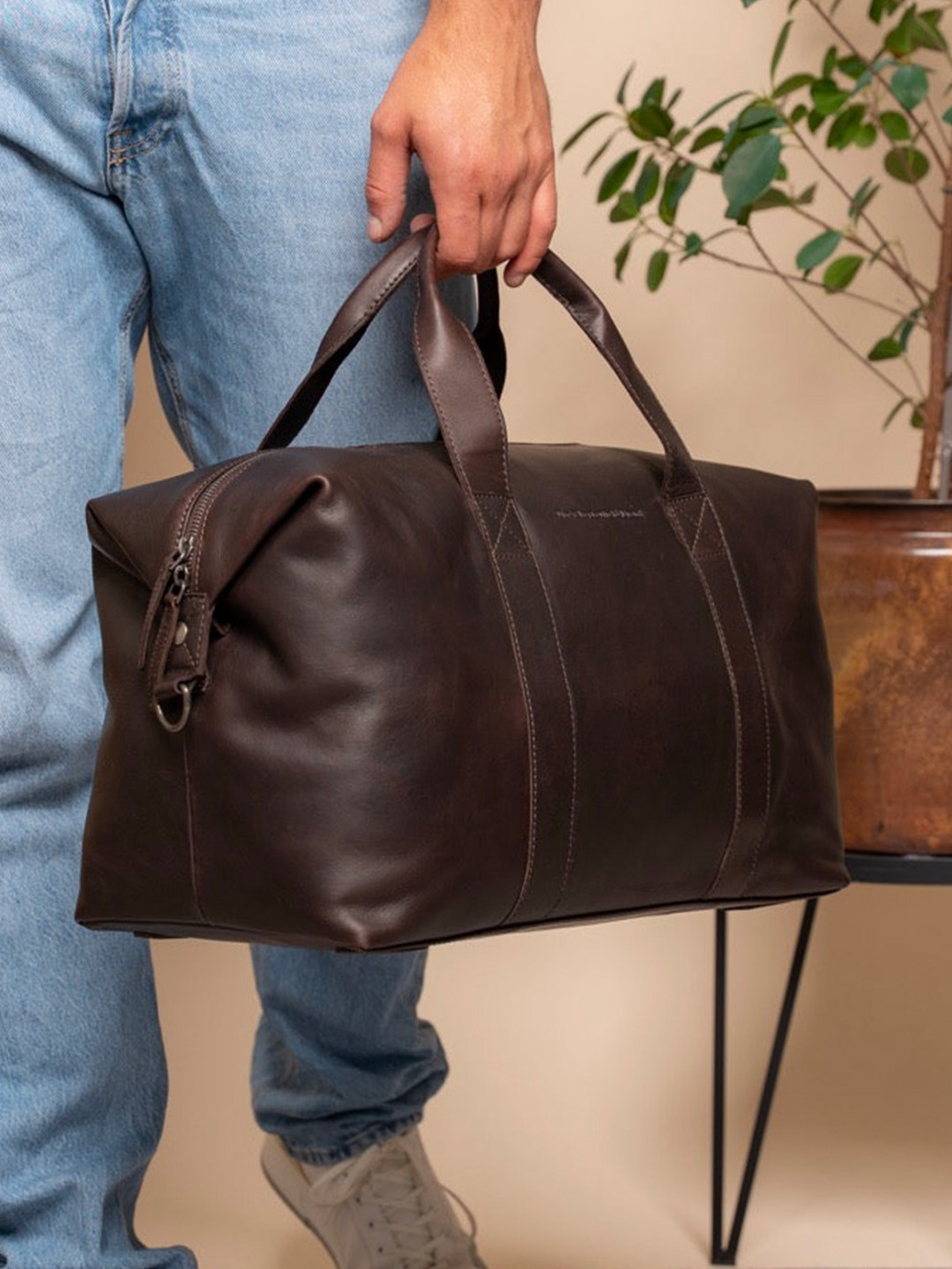 Pánská kožená cestovní taška The Chesterfield Brand Conor – hnědá